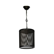 Lampe à suspension Nadra MDL3857 en métal réticulé noir