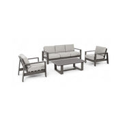 Ensemble de salon 4 pièces avec coussins Baltic coffee