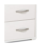 Commode de chambre 3 tiroirs Blanc en bois mélaminé 91x45xH 81 cm
