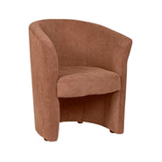 Fauteuil Belize en velours saumon