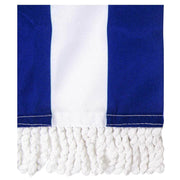 Store pour balcon rayures bleues et blanches 140 x 300 cm