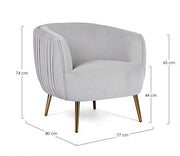Fauteuil style ambiance gris clair