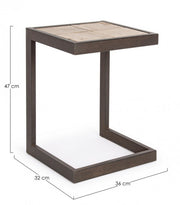 Tabouret de bar industriel Blocks 47h cm
