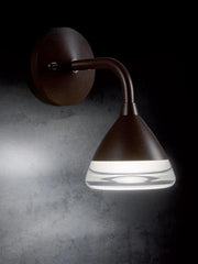 Lampe murale en aluminium moulé sous pression, diffuseur en acrylique, 20W, 1800 lumens, lumière chaude taupe