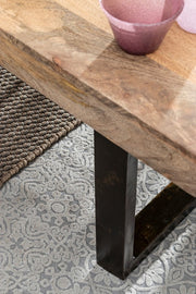 Tapis gris en fibres naturelles style fusion 200x300