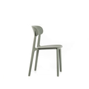 Chaise en polypropylène gris clair 48x52x77,5h cm