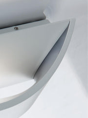 Applique en aluminium moulé avec diffuseur satiné - 12W, 935 lumens, lumière chaude café