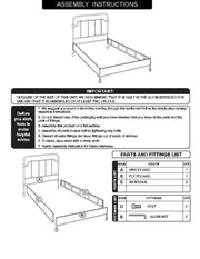 Lit simple en métal blanc cm 90 xh 200