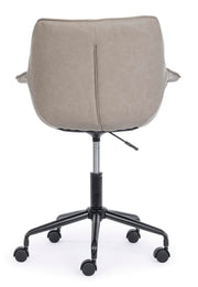 Fauteuil de bureau gris tourterelle Joshua