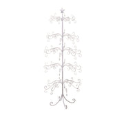 Arbre de présentation en métal avec étoile blanche cm70x70h154