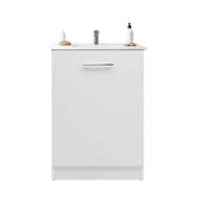 Meuble bas Solo11 blanc porte réversible