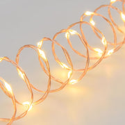 Chaîne PL 500 MicroLED Bobine 25m blanc chaud avec câble cuivre