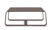 Table basse en aluminium de style industriel cm 105x62