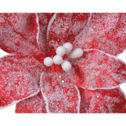 Assortiment de fleurs de Noël enneigées Ø29 cm