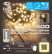 Chaîne 1000 LED blanc chaud 60,5m en touret