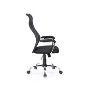 Fauteuil de bureau Valkyrie en tissu noir et gris