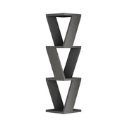 Bibliothèque d'angle suspendue Zena anthracite