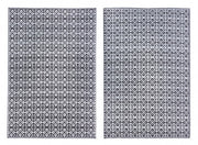 Tapis Tirrenia Noir-Blanc 120X180