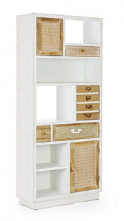 Bibliothèque Eloise 3 portes 3 tiroirs en bois 180h cm