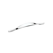 Poignée chromée pour meuble Lemos y1513160, Finition chromée, Entraxe 160 mm