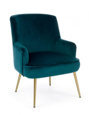 Fauteuil profond Clelia effet velours