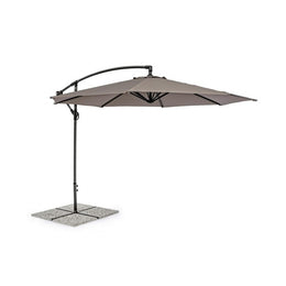 Parasol de jardin avec bras 360° Texas cm 300x h260 Anthracite-Gris Tourterelle