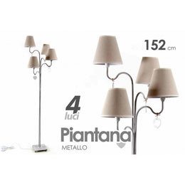 Plan de lampe moderne 4 lumières Tortora 152 cm style minable