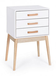 Commode blanche ORDINARY 3 tiroirs 68h cm