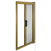 Moustiquaire horizontale pour porte en aluminium cm. 160x250 avec maille en fibre de verre couleur bronze IRS