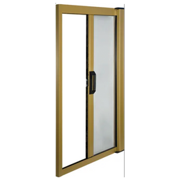 Moustiquaire horizontale pour porte en aluminium cm. 160x250 avec maille en fibre de verre couleur bronze IRS