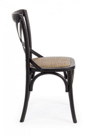 Chaise Retro Black Elm Cross