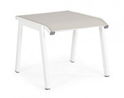 Repose pieds salon de jardin aluminium blanc Cruise 53 x 51 x 44 cm