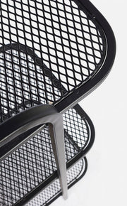 Bibliothèque profilée en acier avec trois étagères Anthracite ELYOT 82x35x h100 cm