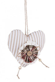 Pendaglio York Cuore Righe 12x
