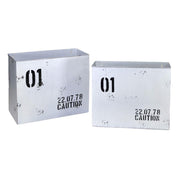 Porte-revues métal bristol blanc 1-2cm34,5x15,5h28