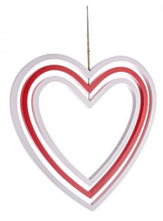 Pendentif Coeur Rouge 2x