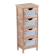 Commode 4 tiroirs Anversa cm30x23Xh77