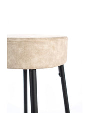2x Tabouret en microfibre - Greg