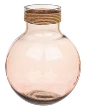 Vase Vt Rotin Rosa Antico H34,5