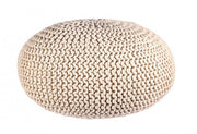Pouf sable tressé bizzotto cm 80