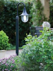 Support de lampe en plastique transparent, diamètre 60mm, hauteur maximale de la lampe 150mm, IP43 noir