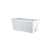 Jardinière en bois glacé de 80 cm pour plantes et fleurs de jardin sans soucoupe (code produit 31182).