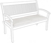 Coussin naturel Poly180 pour banc 2 places