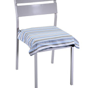 Coussin rayé bleu armée de l'air teint en fil cm40x40h4