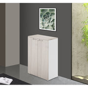 Armoire de bureau deux portes avec des maisons vertes avec couleur olmo couleur h129x90x45cm