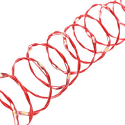Bobine de chaîne 500 MicroLED Câble métallique rouge de 25 m