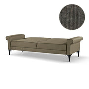 Canapé-lit Silvera 2 places en tissu gris