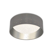 Plafonnier LED Stea Scello, Ø 32 cm, 12 W, gris argenté