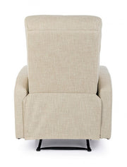 Fauteuil relax manuel tissu beige Iris
