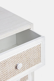 Commode 5 tiroirs MONTIEL style rustique blanc antique 72,5h cm